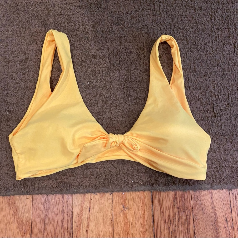 Yellow bathing suit top